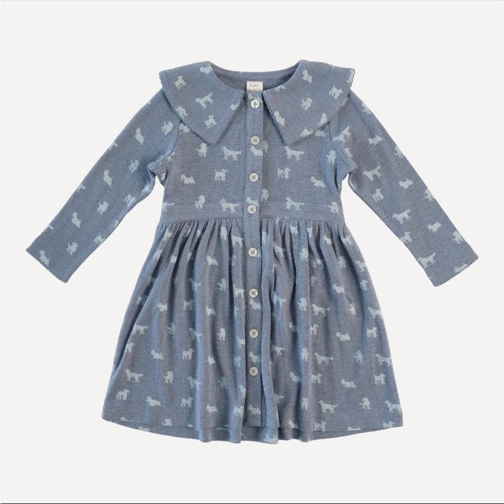 Kate Quinn Pointelle Dog Dress | size 2T